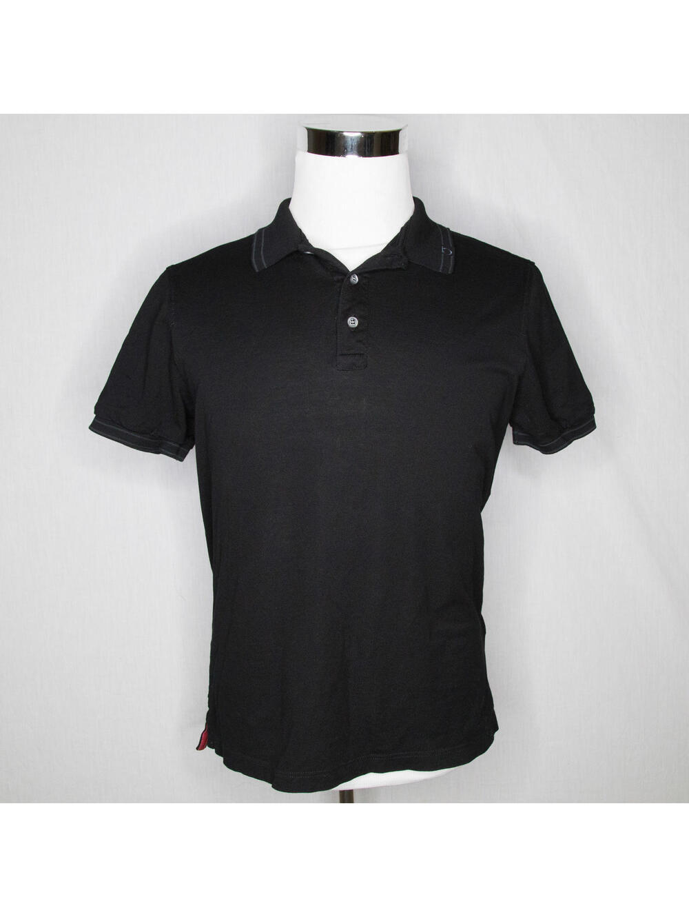 Men’s Salvatore Ferragamo Black Polo Shirt Sz Small